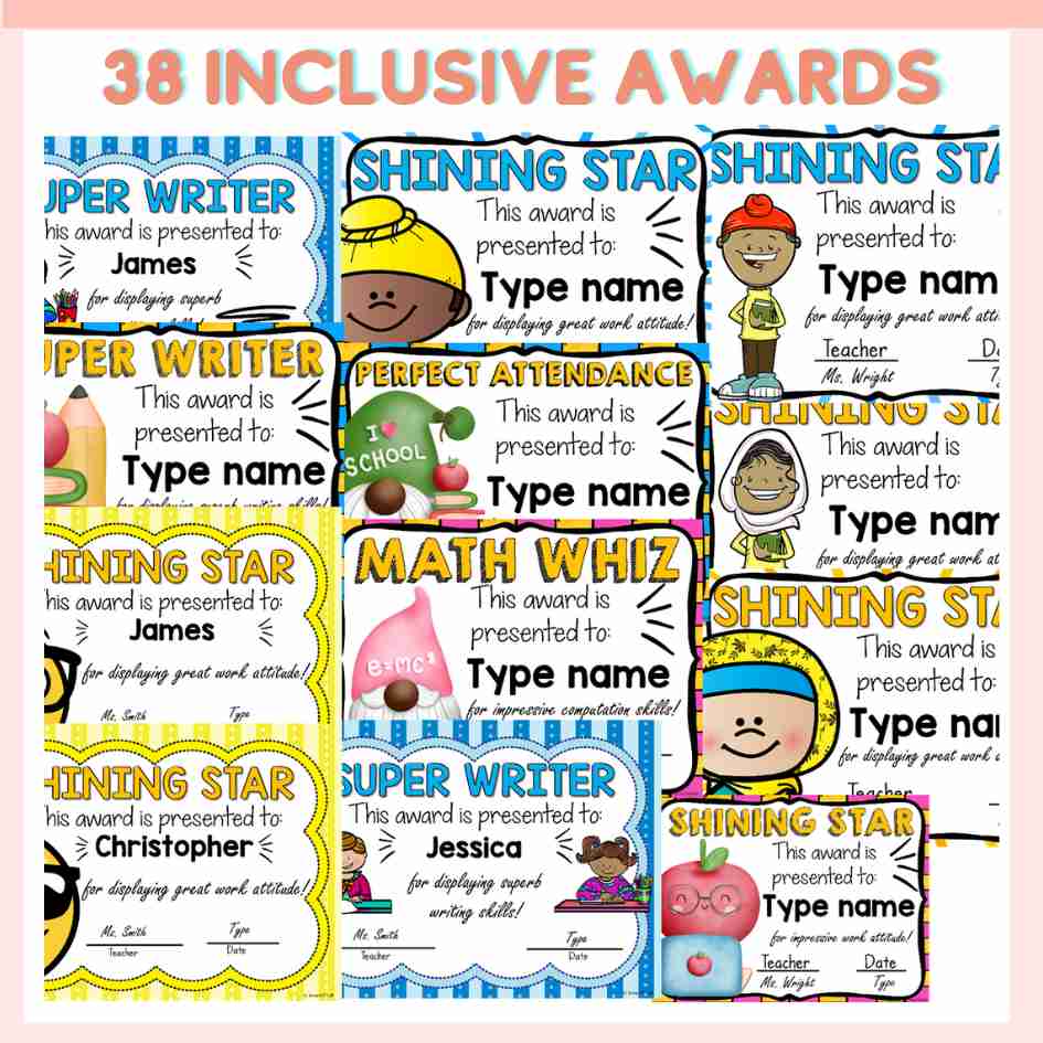 student-awards-elementary-free-award-certificates-editable
