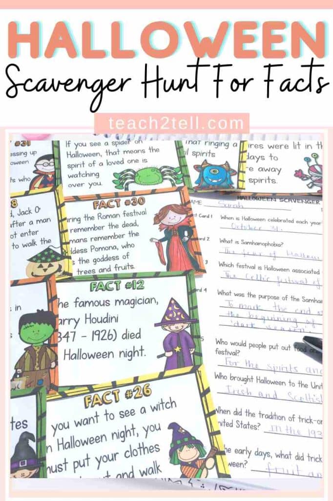halloween activities scavenger Hunt