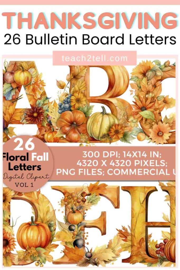 10 Thanksgiving Classroom Activities That Make Learning Fun 20 thanksgiving bulletin board letters