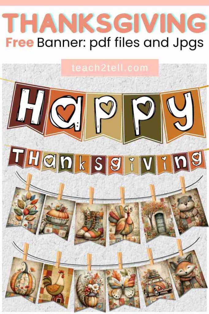10 Thanksgiving Classroom Activities That Make Learning Fun 22 Thanksgiving Banner classroom decor