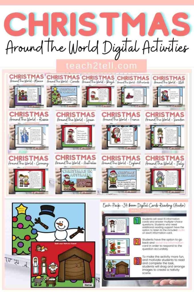 Structuring Christmas Around the World Activities for 5th Grade in December